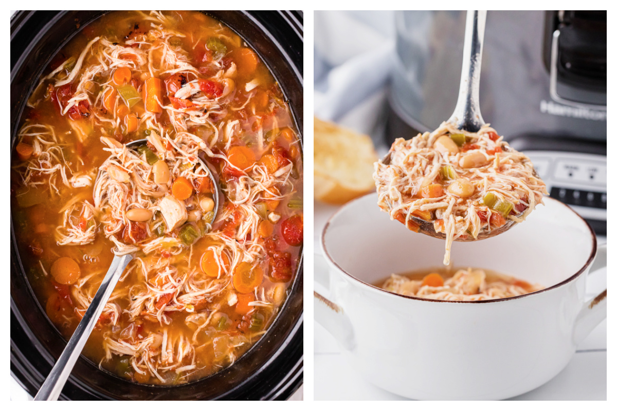 Easy Slow Cooker White Bean Chicken Soup Recipe